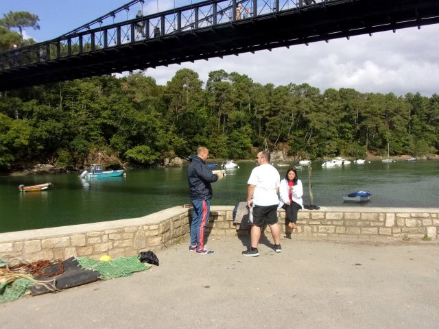 petite pause au port du Bono pendant le rallye nautic sport