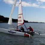 nacra 570 dans le golfe du morbihan