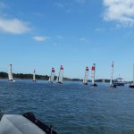 vue du semi rigide  pendant le raid