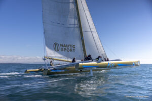 Croisière à bord du Trimaran Flo de Nautic Sport, Baie de Quiberon le 29 mars 2025, Photo © Jean-Marie LIOT / Nautic Sport